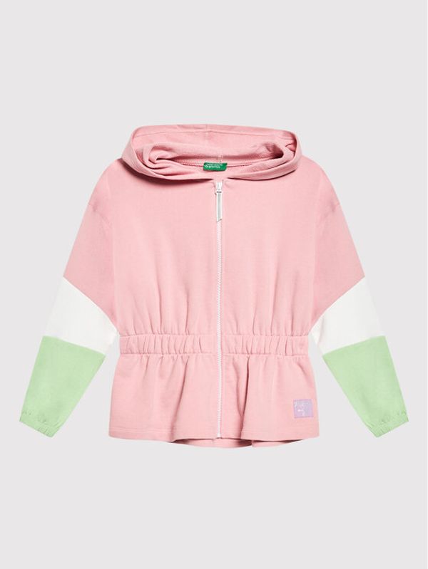 United Colors Of Benetton United Colors Of Benetton Суитшърт 3J68C500I Розов Regular Fit