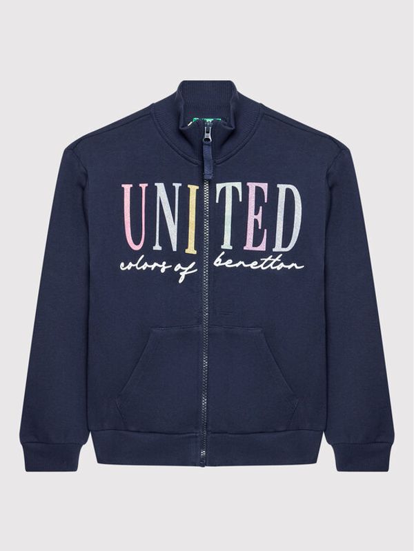 United Colors Of Benetton United Colors Of Benetton Суитшърт 3J68C500Q Тъмносин Regular Fit
