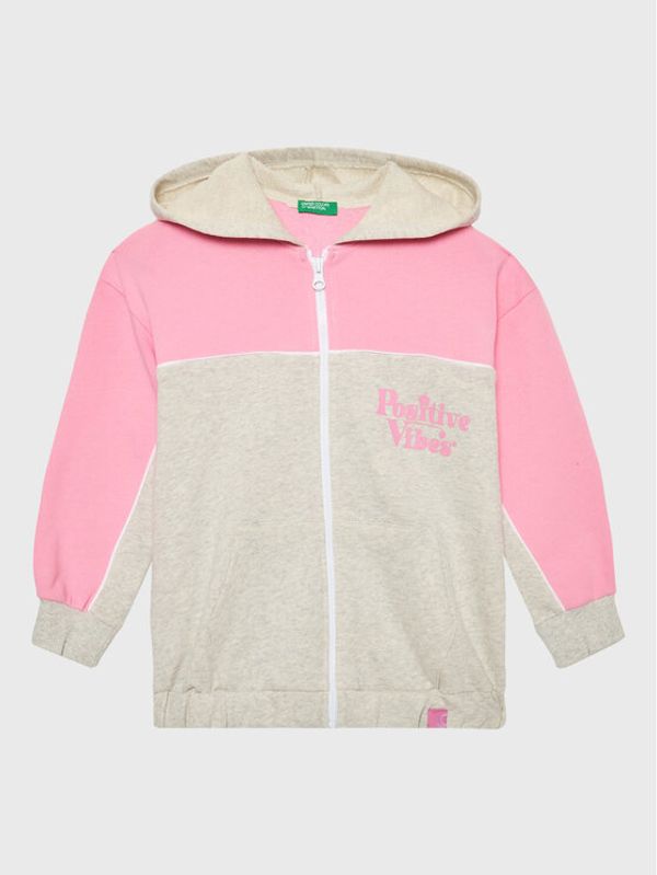 United Colors Of Benetton United Colors Of Benetton Суитшърт 3J68C501Y Сив Oversize