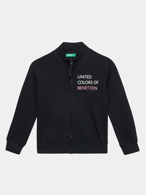 United Colors Of Benetton United Colors Of Benetton Суитшърт 3J68C502F Черен Regular Fit