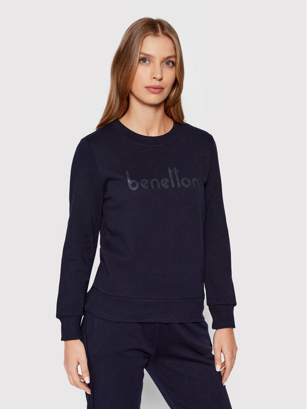 United Colors Of Benetton United Colors Of Benetton Суитшърт 3J68D100Y Тъмносин Regular Fit