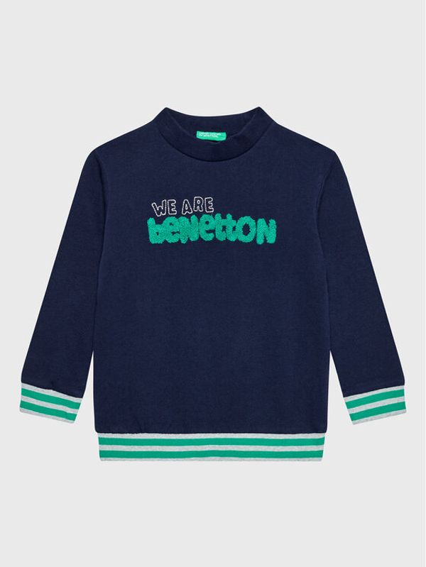 United Colors Of Benetton United Colors Of Benetton Суитшърт 3J68G104C Тъмносин Regular Fit