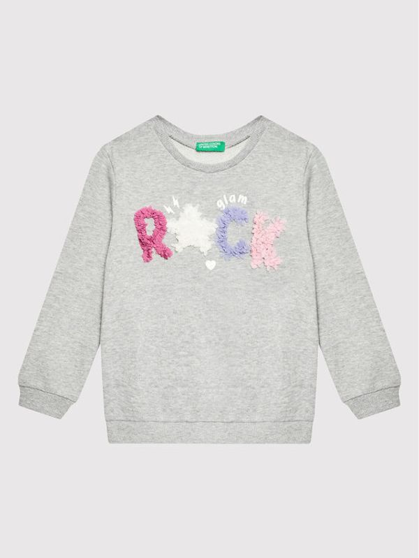 United Colors Of Benetton United Colors Of Benetton Суитшърт 3J68G105C Сив Regular Fit