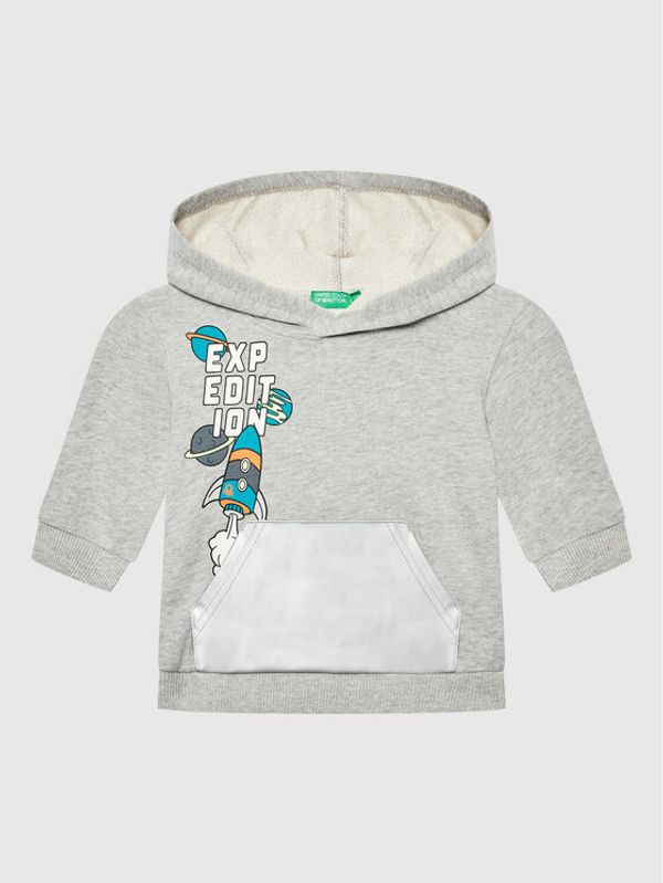 United Colors Of Benetton United Colors Of Benetton Суитшърт 3J68G2006 Сив Relaxed Fit