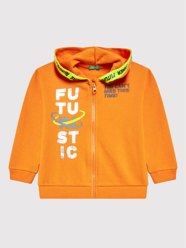 United Colors Of Benetton United Colors Of Benetton Суитшърт 3J68G500F Оранжев Regular Fit