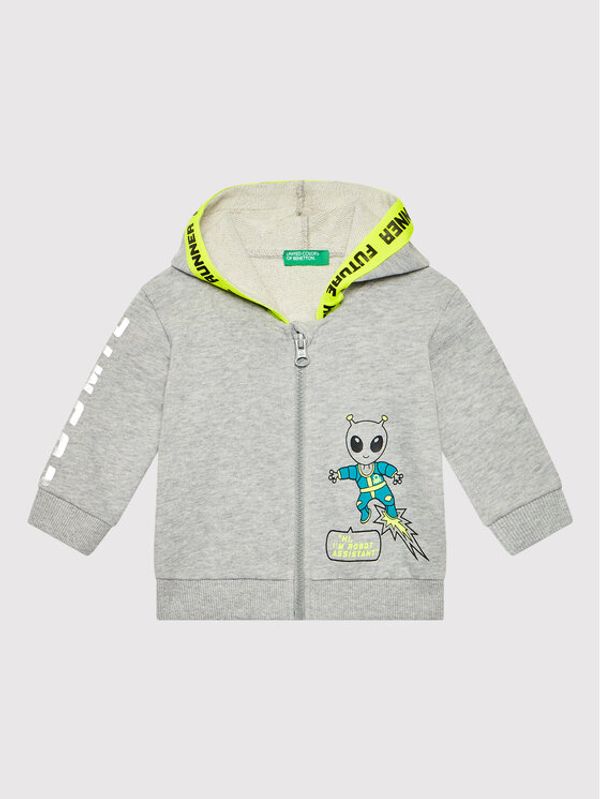 United Colors Of Benetton United Colors Of Benetton Суитшърт 3J68G500F Сив Regular Fit