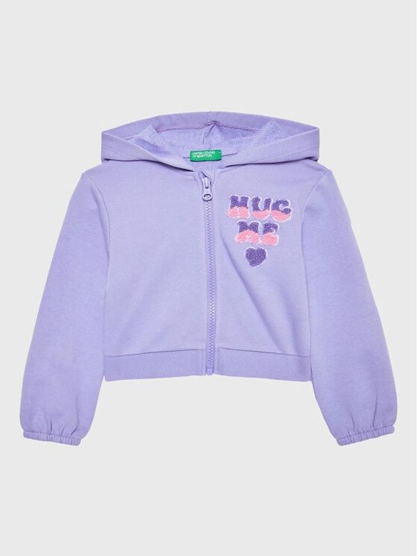 United Colors Of Benetton United Colors Of Benetton Суитшърт 3J68G501U Виолетов Regular Fit
