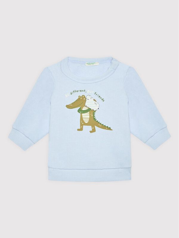 United Colors Of Benetton United Colors Of Benetton Суитшърт 3J70A1008 Син Regular Fit