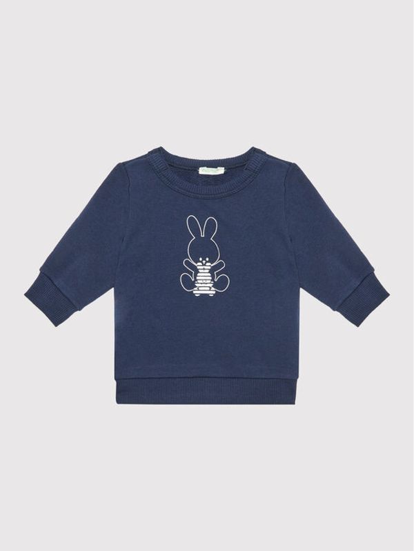 United Colors Of Benetton United Colors Of Benetton Суитшърт 3J70A1008 Тъмносин Regular Fit