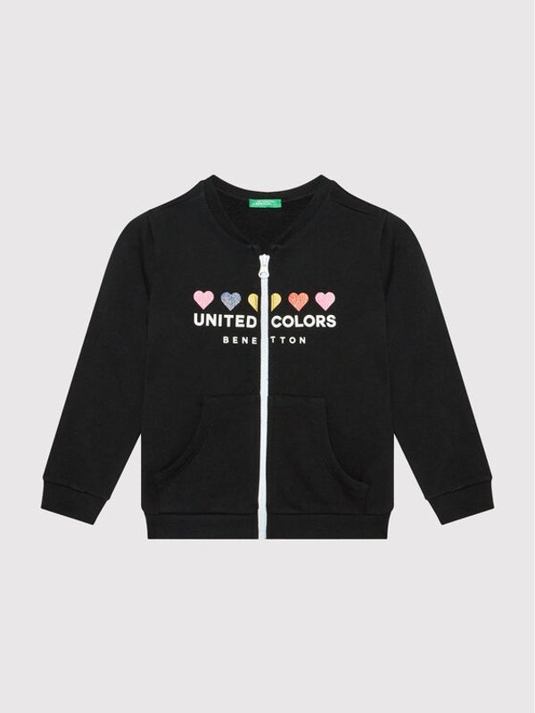 United Colors Of Benetton United Colors Of Benetton Суитшърт 3J70C5920 Черен Regular Fit