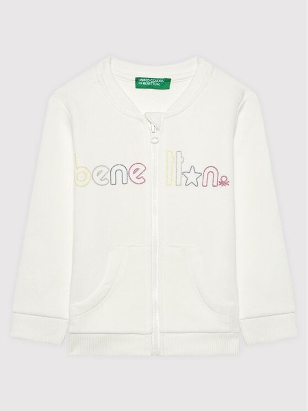 United Colors Of Benetton United Colors Of Benetton Суитшърт 3J70C5978 Бял Regular Fit