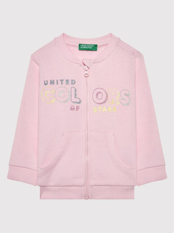 United Colors Of Benetton United Colors Of Benetton Суитшърт 3J70C5978 Розов Regular Fit