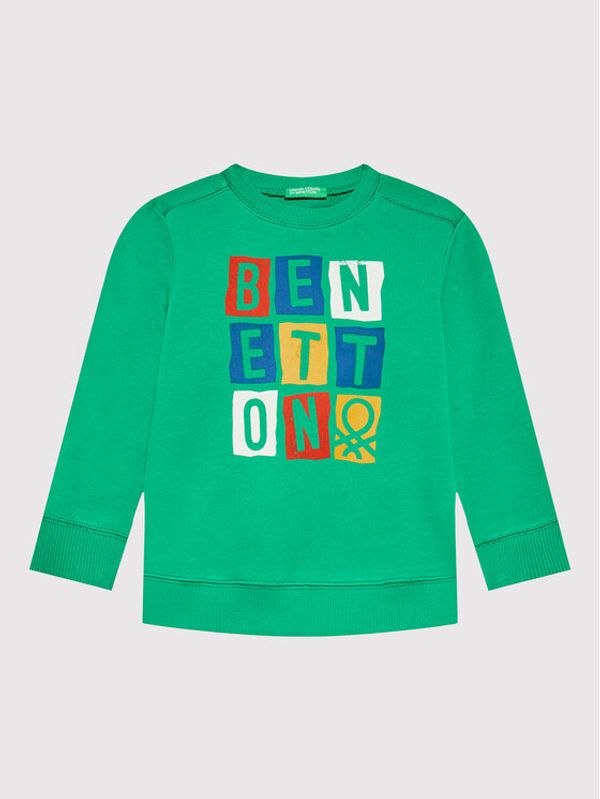 United Colors Of Benetton United Colors Of Benetton Суитшърт 3J70G104B Зелен Regular Fit