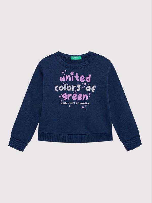 United Colors Of Benetton United Colors Of Benetton Суитшърт 3J70G104M Тъмносин Regular Fit