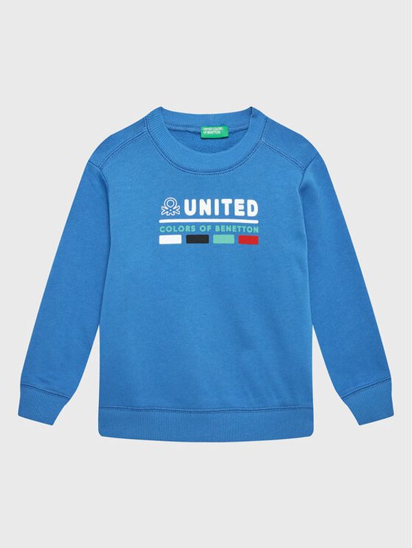 United Colors Of Benetton United Colors Of Benetton Суитшърт 3J70G107H Син Regular Fit