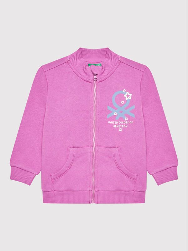 United Colors Of Benetton United Colors Of Benetton Суитшърт 3J70G500V Розов Regular Fit