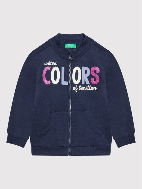 United Colors Of Benetton United Colors Of Benetton Суитшърт 3J70G500V Тъмносин Regular Fit