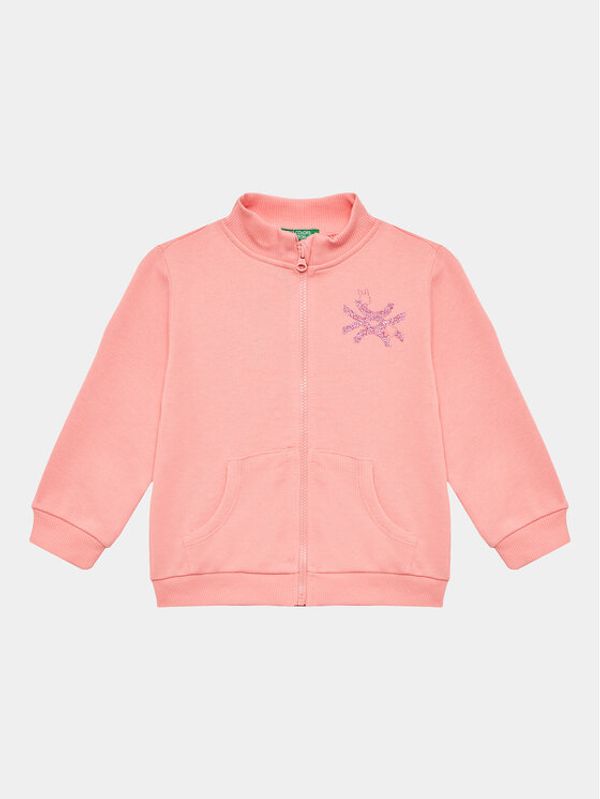 United Colors Of Benetton United Colors Of Benetton Суитшърт 3J70G5020 Розов Regular Fit