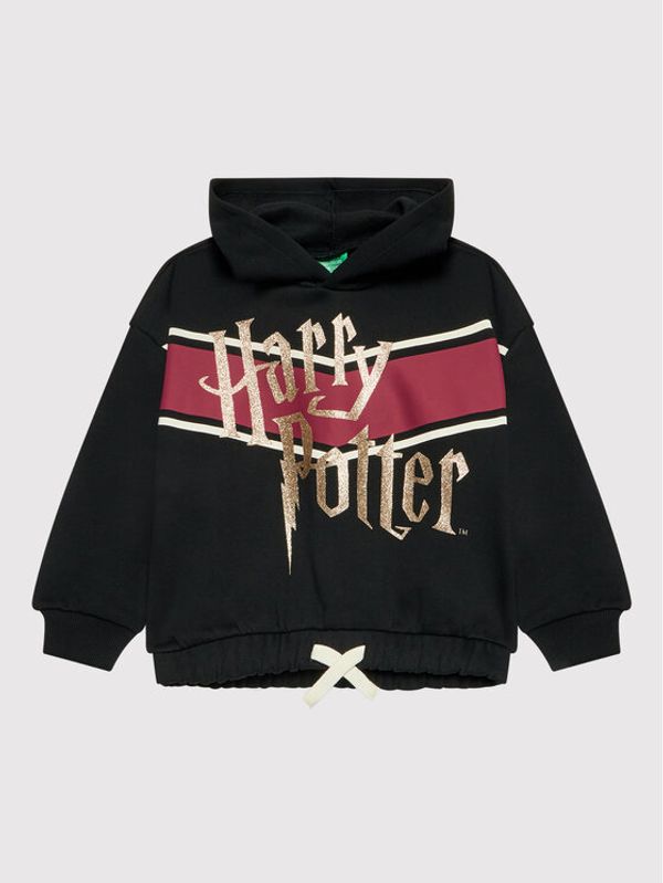 United Colors Of Benetton United Colors Of Benetton Суитшърт 3J73C100K Черен Regular Fit