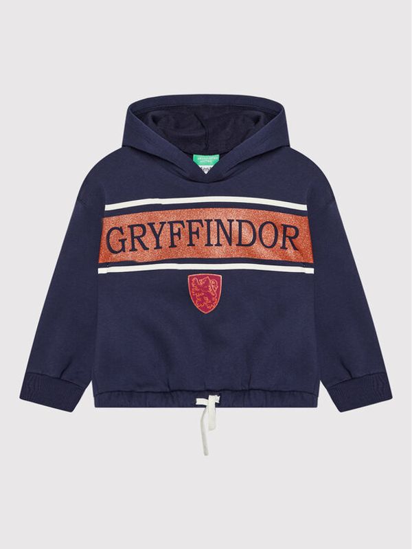 United Colors Of Benetton United Colors Of Benetton Суитшърт 3J73C100K Тъмносин Regular Fit