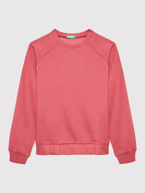 United Colors Of Benetton United Colors Of Benetton Суитшърт 3J73C15FN Розов Regular Fit
