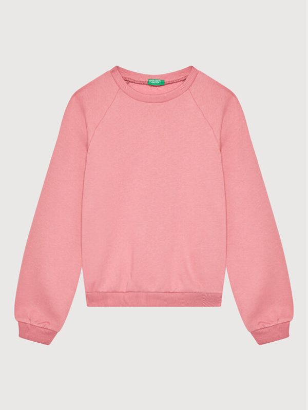 United Colors Of Benetton United Colors Of Benetton Суитшърт 3J73C15FN Розов Regular Fit