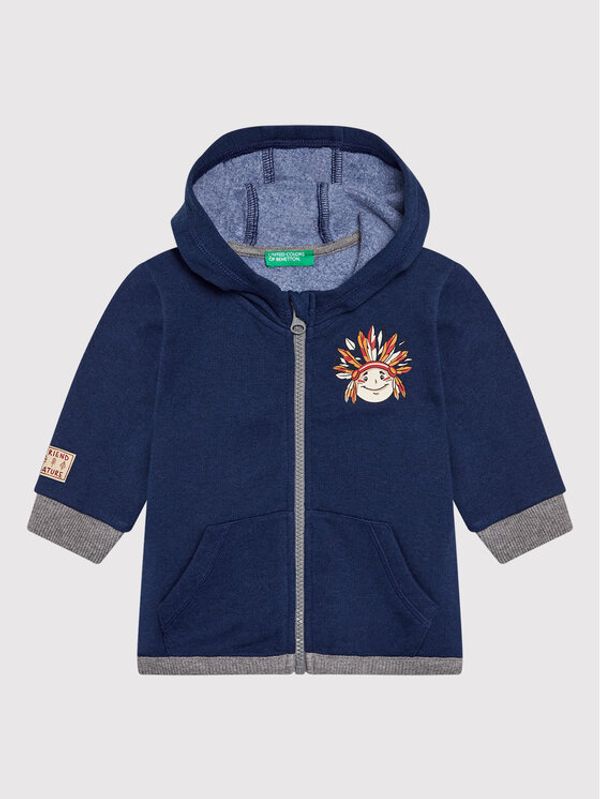 United Colors Of Benetton United Colors Of Benetton Суитшърт 3J73C5001 Тъмносин Regular Fit