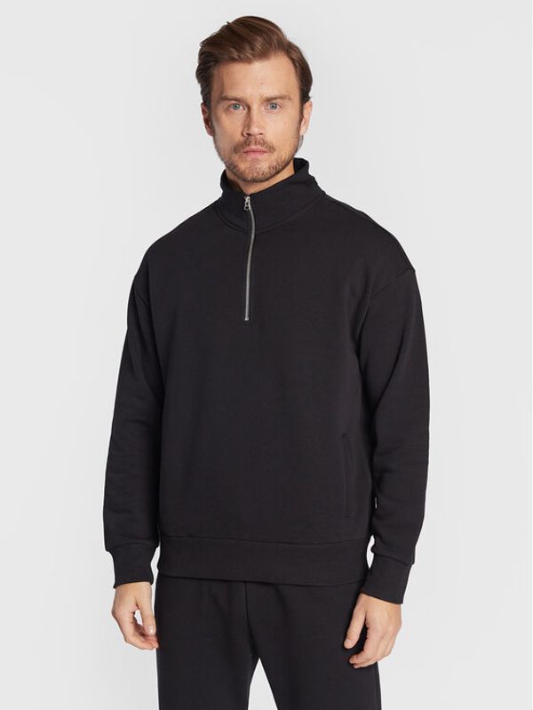 United Colors Of Benetton United Colors Of Benetton Суитшърт 3J73U103Q Черен Relaxed Fit