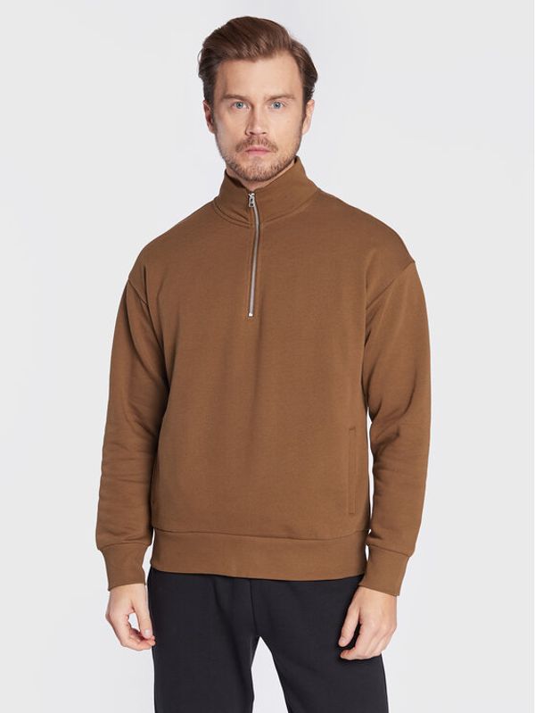 United Colors Of Benetton United Colors Of Benetton Суитшърт 3J73U103Q Кафяв Relaxed Fit