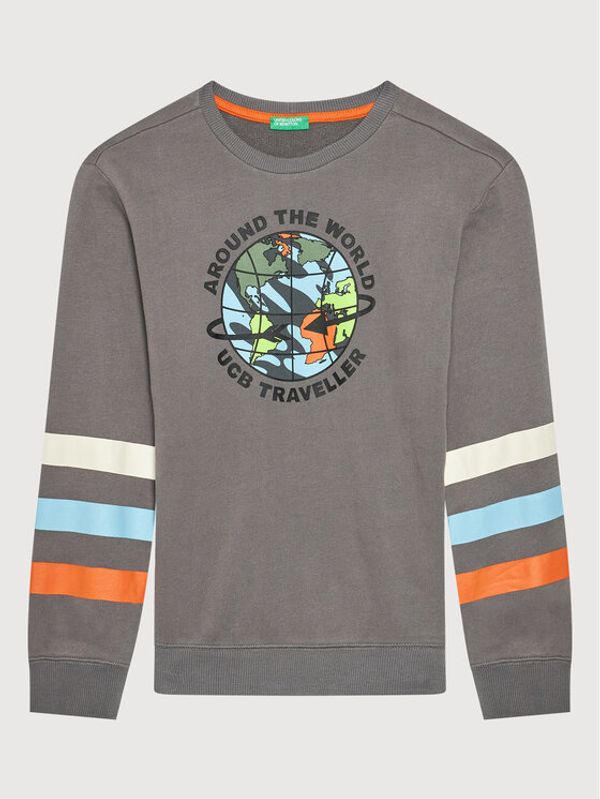 United Colors Of Benetton United Colors Of Benetton Суитшърт 3J74C15G5 Сив Regular Fit