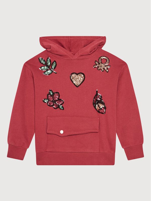 United Colors Of Benetton United Colors Of Benetton Суитшърт 3J74C2302 Червен Regular Fit