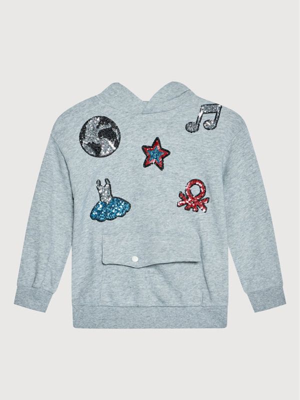 United Colors Of Benetton United Colors Of Benetton Суитшърт 3J74C2302 Сив Regular Fit