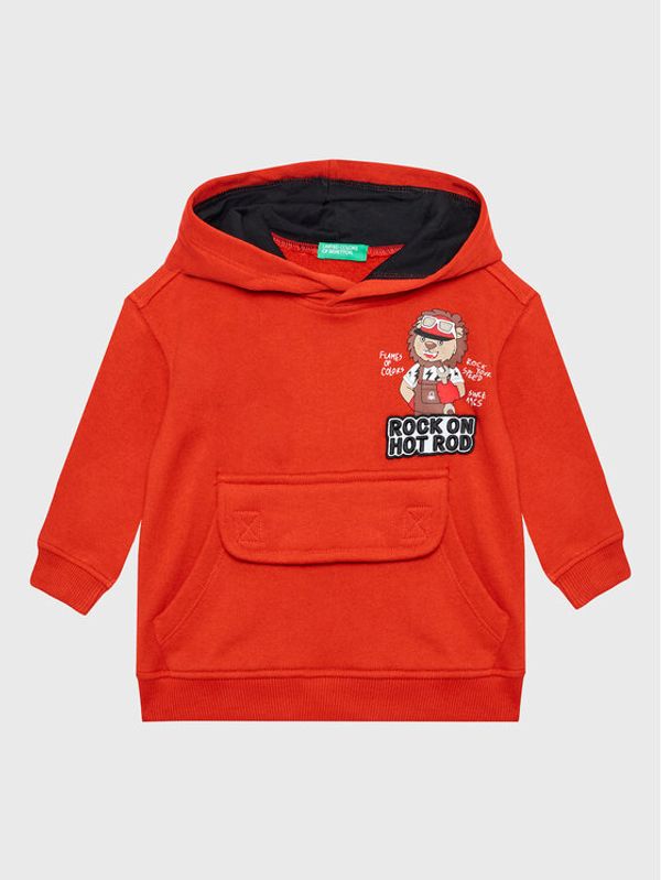 United Colors Of Benetton United Colors Of Benetton Суитшърт 3J74G2007 Червен Regular Fit