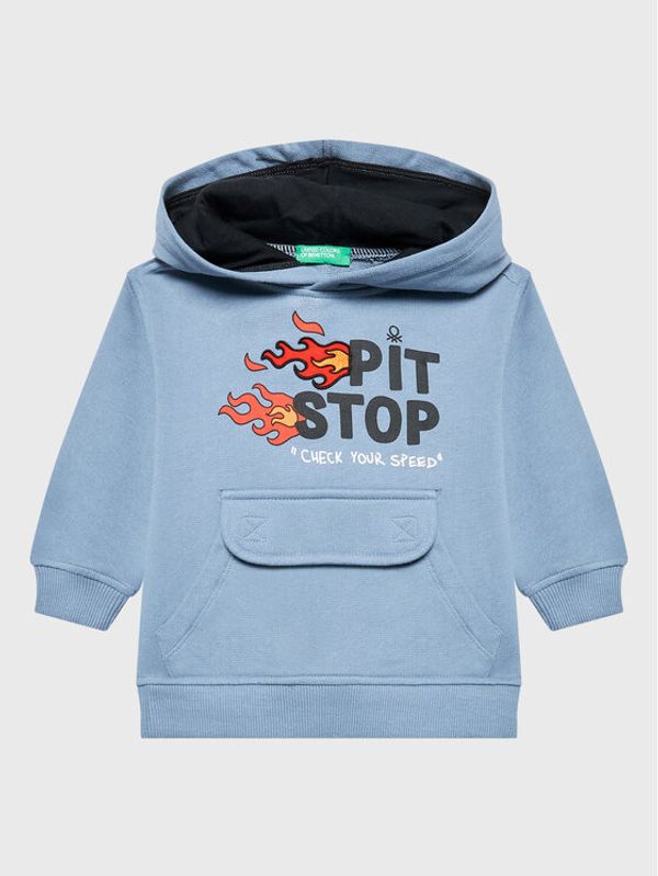 United Colors Of Benetton United Colors Of Benetton Суитшърт 3J74G2007 Син Regular Fit