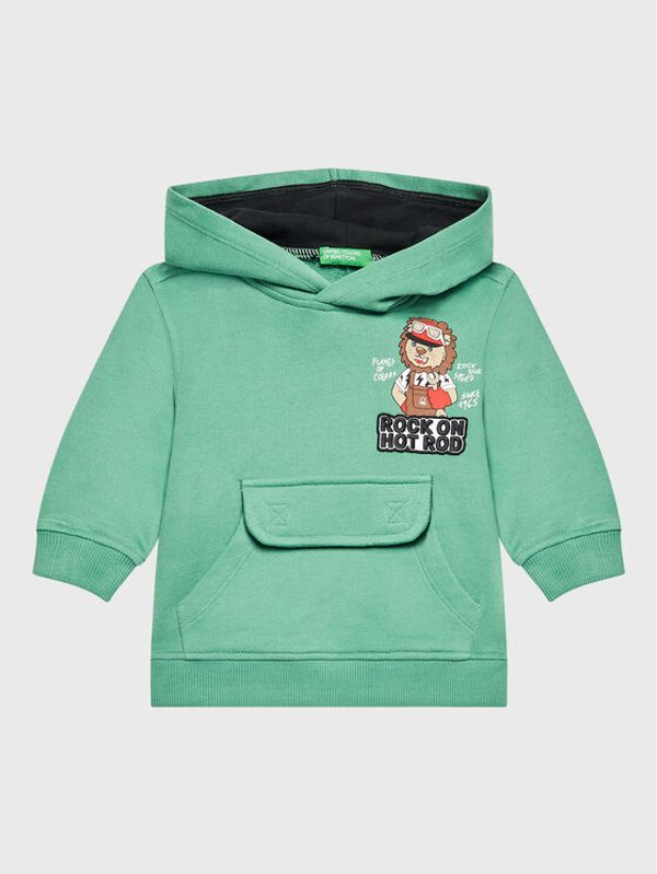 United Colors Of Benetton United Colors Of Benetton Суитшърт 3J74G2007 Зелен Regular Fit