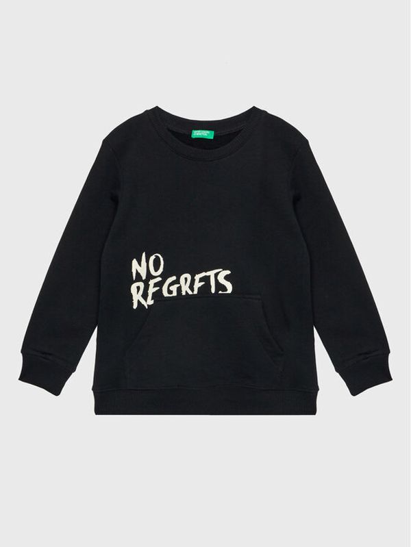 United Colors Of Benetton United Colors Of Benetton Суитшърт 3JLXC107O Черен Regular Fit
