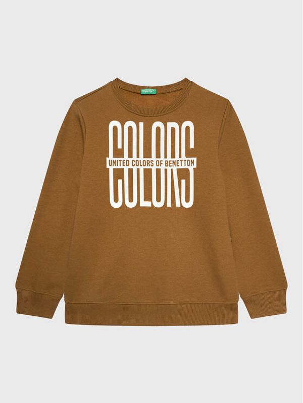 United Colors Of Benetton United Colors Of Benetton Суитшърт 3JLXC107Q Кафяв Regular Fit