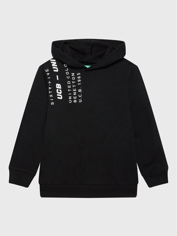 United Colors Of Benetton United Colors Of Benetton Суитшърт 3JLXC201I Черен Regular Fit