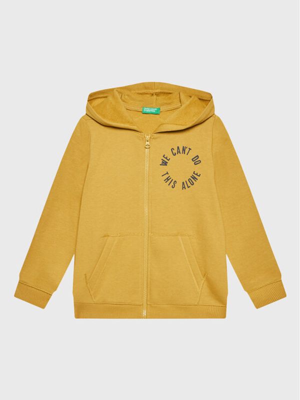 United Colors Of Benetton United Colors Of Benetton Суитшърт 3JLXC501E Жълт Regular Fit