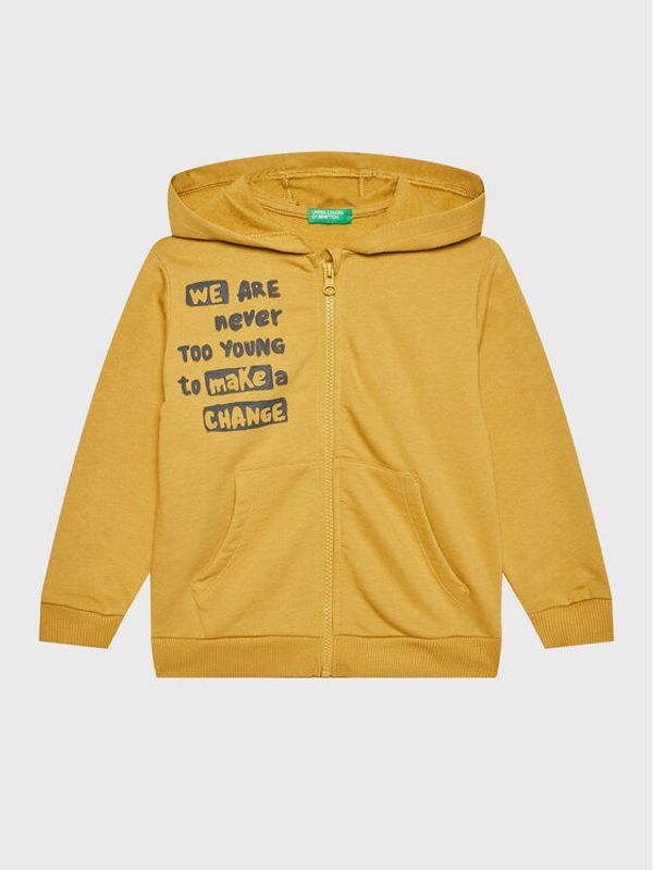 United Colors Of Benetton United Colors Of Benetton Суитшърт 3JLXG501E Жълт Regular Fit