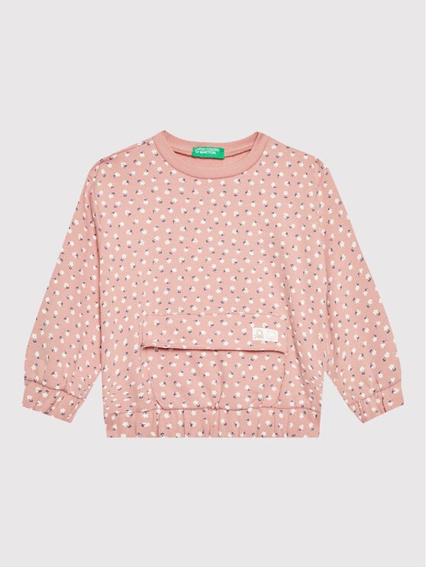 United Colors Of Benetton United Colors Of Benetton Суитшърт 3KFUG104Z Розов Regular Fit