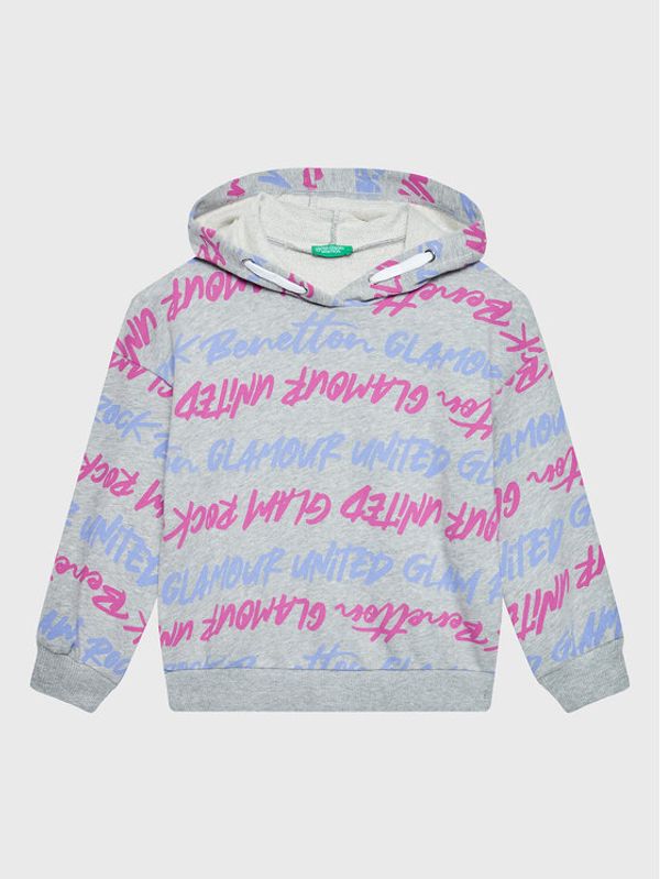 United Colors Of Benetton United Colors Of Benetton Суитшърт 3PK2C201D Сив Regular Fit