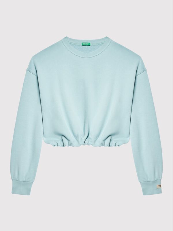 United Colors Of Benetton United Colors Of Benetton Суитшърт 3QLAC101S Син Relaxed Fit