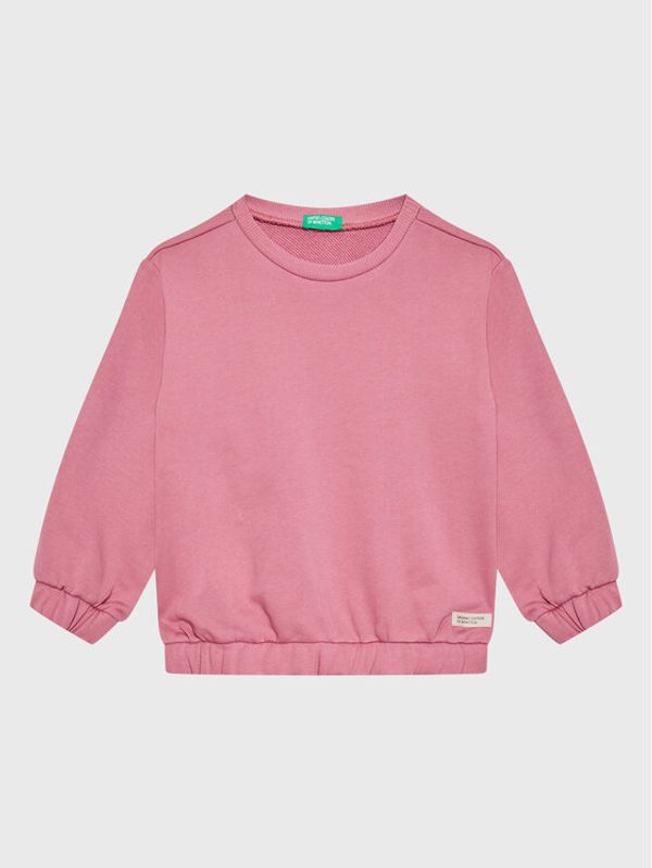 United Colors Of Benetton United Colors Of Benetton Суитшърт 3QLAG104L Розов Regular Fit