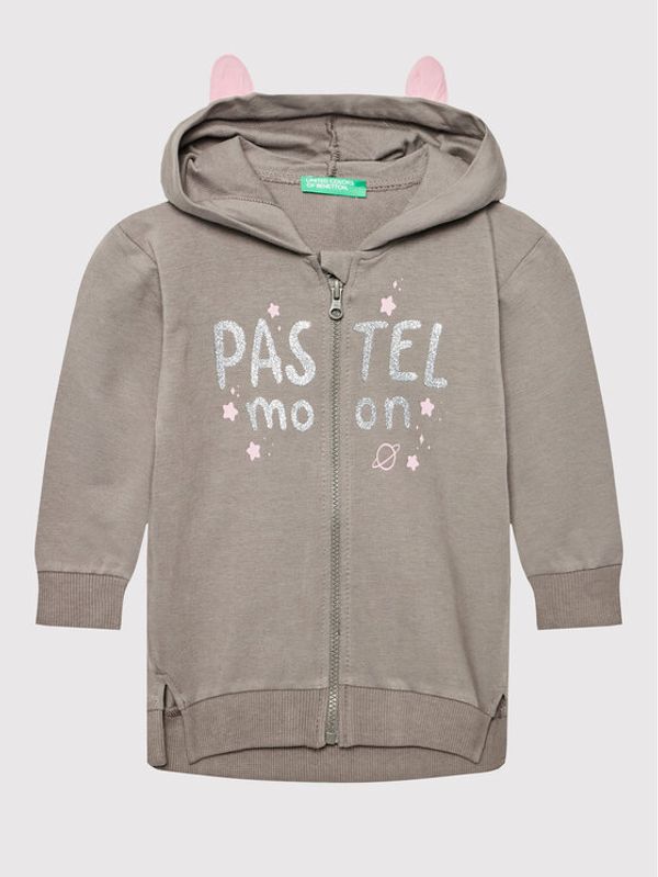 United Colors Of Benetton United Colors Of Benetton Суитшърт 3T32G500K Сив Regular Fit