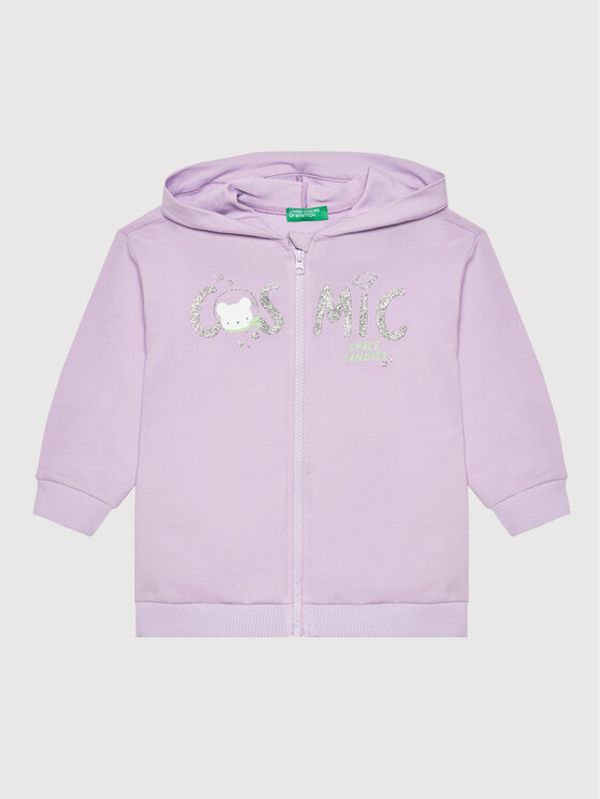 United Colors Of Benetton United Colors Of Benetton Суитшърт 3T32G500K Виолетов Regular Fit