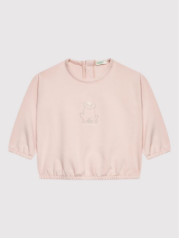 United Colors Of Benetton United Colors Of Benetton Суитшърт 3VVKB1002 Розов Loose Fit