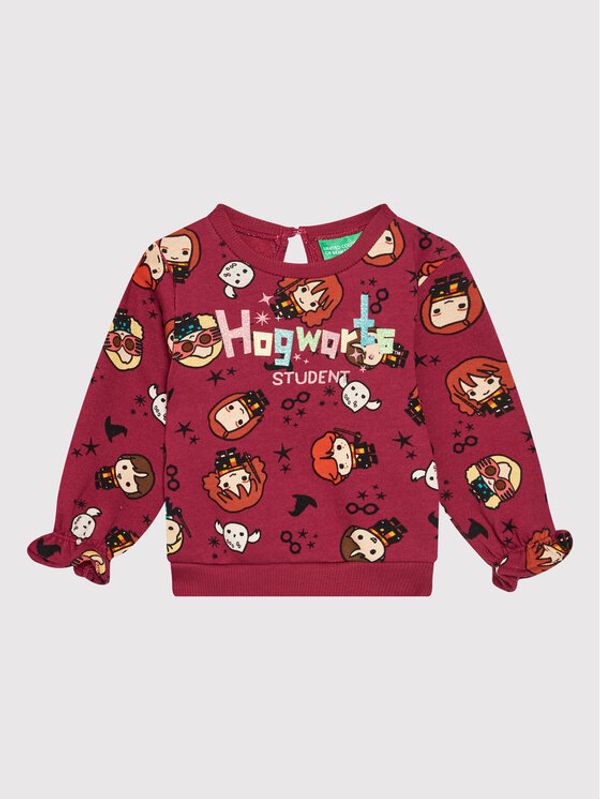 United Colors Of Benetton United Colors Of Benetton Суитшърт HARRY POTTER 32L5C100A Бордо Regular Fit