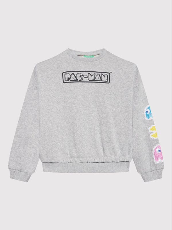 United Colors Of Benetton United Colors Of Benetton Суитшърт PAC-MAN 3J68C103D Сив Regular Fit