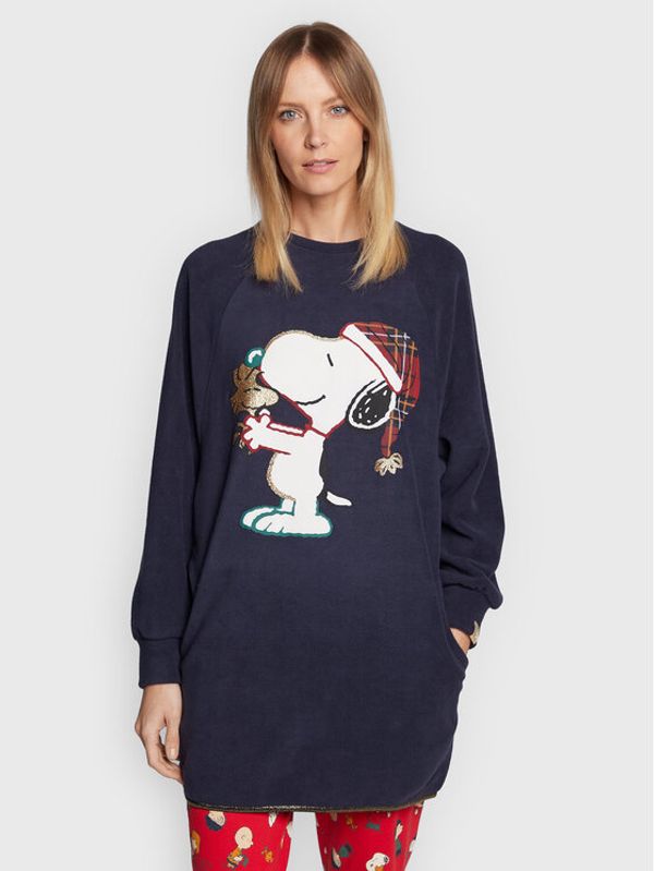 United Colors Of Benetton United Colors Of Benetton Суитшърт PEANUTS 3F7B3M02T Тъмносин Relaxed Fit